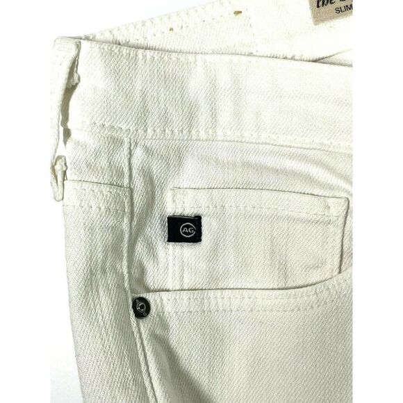 ADRIANO GOLDSCHMIED AG White The Stevie Roll-Up Crop Jeans Sz 27 New With Tag - Picture 12 of 13